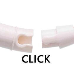 Flash anneau lumineux USB, en TPU/nylon, M–L: 45 cm/ø 7 mm, rose