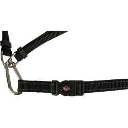 Ceinture ventrale avec laisse, large, néoprène, sang.: 70–120 cm/12 cm, laisse :