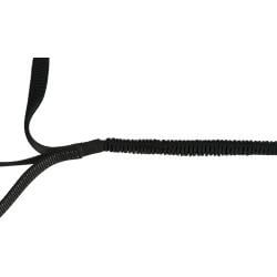 Ceinture ventrale avec laisse, large, néoprène, sang.: 70–120 cm/12 cm, laisse :