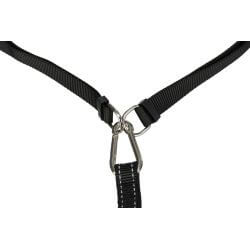 Ceinture ventrale avec laisse, large, néoprène, sang.: 70–120 cm/12 cm, laisse :