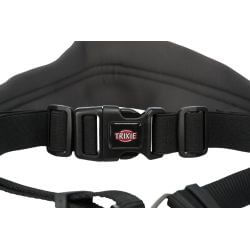 Ceinture ventrale avec laisse, large, néoprène, sang.: 70–120 cm/12 cm, laisse :