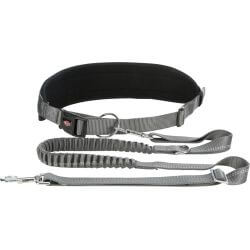 Ceinture ventrale avec laisse, doublée en néoprène, sang.: 70-130 cm/9 cm, laiss