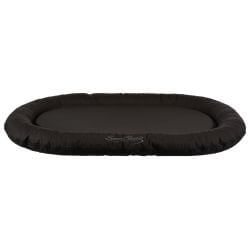 Coussin Samoa Classic, ovale, 140 × 105 cm, noir