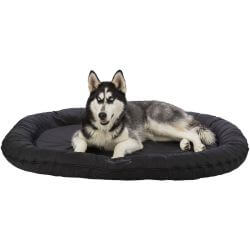 Coussin Samoa Classic, ovale, 140 × 105 cm, noir