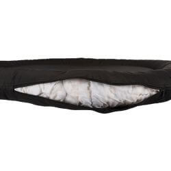 Coussin Samoa Classic, ovale, 140 × 105 cm, noir