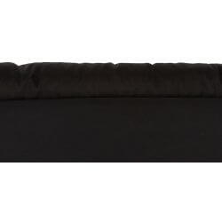 Coussin Samoa Classic, ovale, 140 × 105 cm, noir