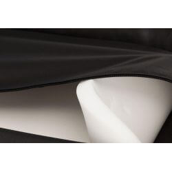Coussin Samoa Classic, ovale, 140 × 105 cm, noir