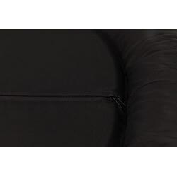 Coussin Samoa Classic, ovale, 140 × 105 cm, noir