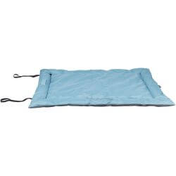 Couverture de voyage Samoa Classic, 85 × 70 cm, bleu glacé/gris
