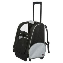 Sac à roulettes, 32 × 45 × 25 cm, noir/gris