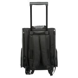 Sac à roulettes, 32 × 45 × 25 cm, noir/gris