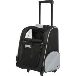 Sac à roulettes, 32 × 45 × 25 cm, noir/gris