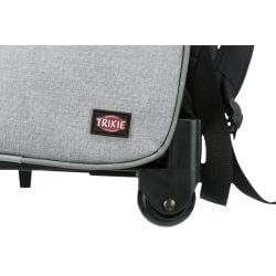 Sac à roulettes, 32 × 45 × 25 cm, noir/gris