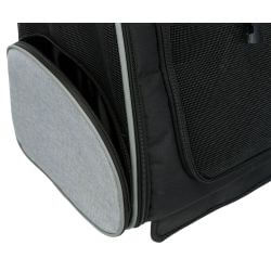 Sac à roulettes, 32 × 45 × 25 cm, noir/gris