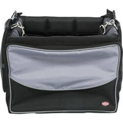 Box avant pour vélo, 41 × 26 × 26 cm, noir/gris