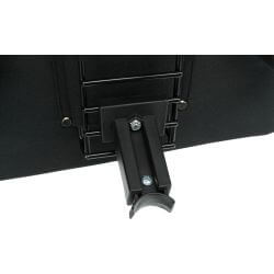Box avant pour vélo, 41 × 26 × 26 cm, noir/gris