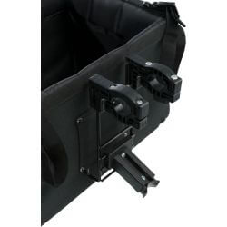 Box avant pour vélo, 41 × 26 × 26 cm, noir/gris