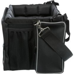 Box avant pour vélo, 41 × 26 × 26 cm, noir/gris