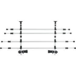 Grille de séparation voiture, fixation appuie-tête, largeur: 96–163 cm hauteur: