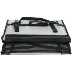 Siège de voiture, 44 × 37 × 40 cm, gris/noir
