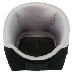 Siège de voiture, 45 × 39 × 42 cm, noir/gris