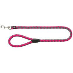 Cavo laisse, S–M: 1,00 m/ø 12 mm, fushia/gris graphite