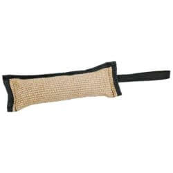 Jouet d'entraînement, rouleau à mordre, en jute, ø 9 × 29 cm/43 cm