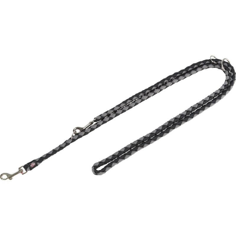 Cavo laisse réglable, S–M: 2,00 m/ø 12 mm, noir/gris graphite Cavo laisse réglable, S–M: 2,00 m/ø 12 mm, noir/gris graphite