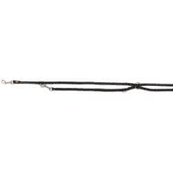 Cavo laisse réglable, S–M: 2,00 m/ø 12 mm, noir/gris graphite