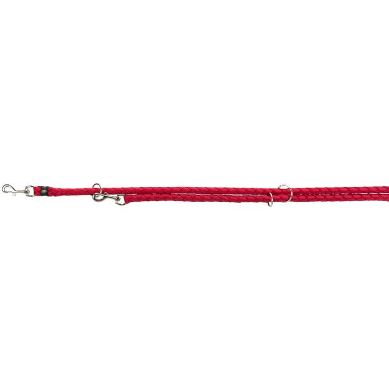 Cavo laisse réglable, L–XL: 2,00 m/ø 18 mm, rouge
