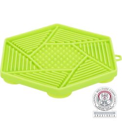 Table de Lick'n'Snack avec ventouse, en silicone, 17 cm, vert