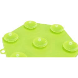 Table de Lick'n'Snack avec ventouse, en silicone, 17 cm, vert