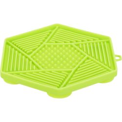 Table de Lick'n'Snack avec ventouse, en silicone, 17 cm, vert