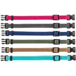 Junior Colliers chiot, M–L: 22–35 cm/10 mm, 6 Pcs, fushia, gris graphite, indigo