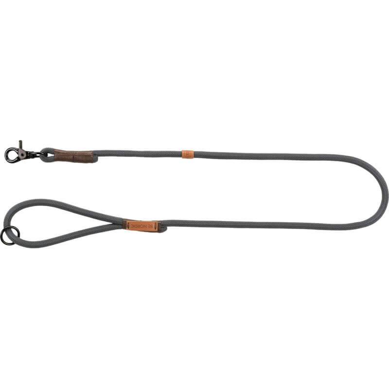 BE NORDIC laisse, S–M: 1,00 m/ø 8 mm, gris foncé/brun BE NORDIC laisse, S–M: 1,00 m/ø 8 mm, gris foncé/brun