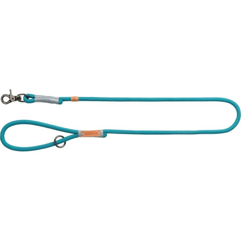 BE NORDIC laisse réglable, L–XL: 2,00 m/ø 13 mm, pétrole/gris clair