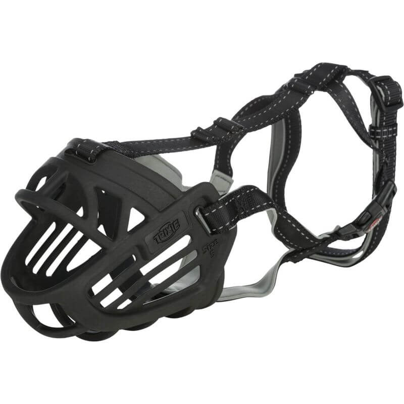 Muselière Muzzle Flex, en caoutchouc, M, noir Muselière Muzzle Flex, en caoutchouc, M, noir