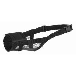 Muselière avec maille, en polyester, M–L, noir