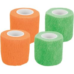 Bandes crêpe, auto-adhésives, 5 cm/4,5 m, 4 Pcs, produit assorti