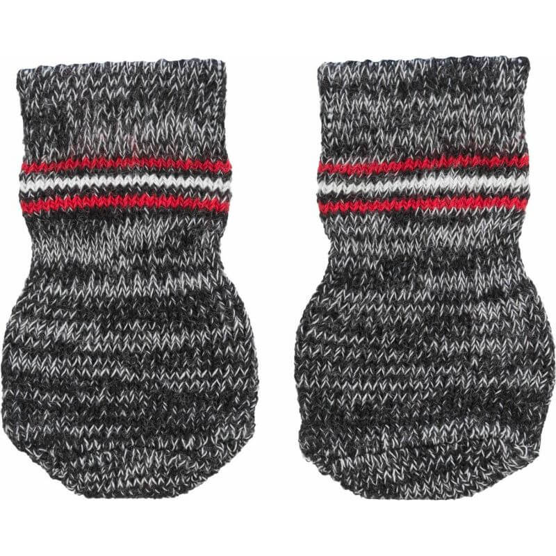 Chaussettes pour chien, anti-dérapantes, L–XL, 2 Pcs, gris Chaussettes pour chien, anti-dérapantes, L–XL, 2 Pcs, gris