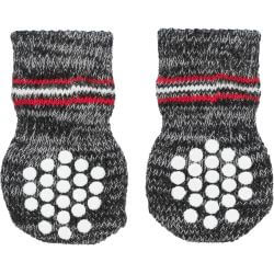 Chaussettes pour chien, anti-dérapantes, L–XL, 2 Pcs, gris