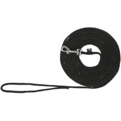 Laisse à pister, ronde, S–M: 5 m/ø 5 mm, noir