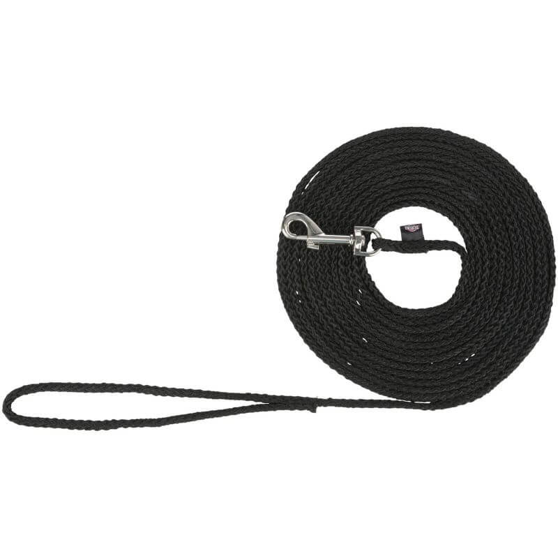 Laisse à pister, ronde, S–M: 10 m/ø 5 mm, noir Laisse à pister, ronde, S–M: 10 m/ø 5 mm, noir