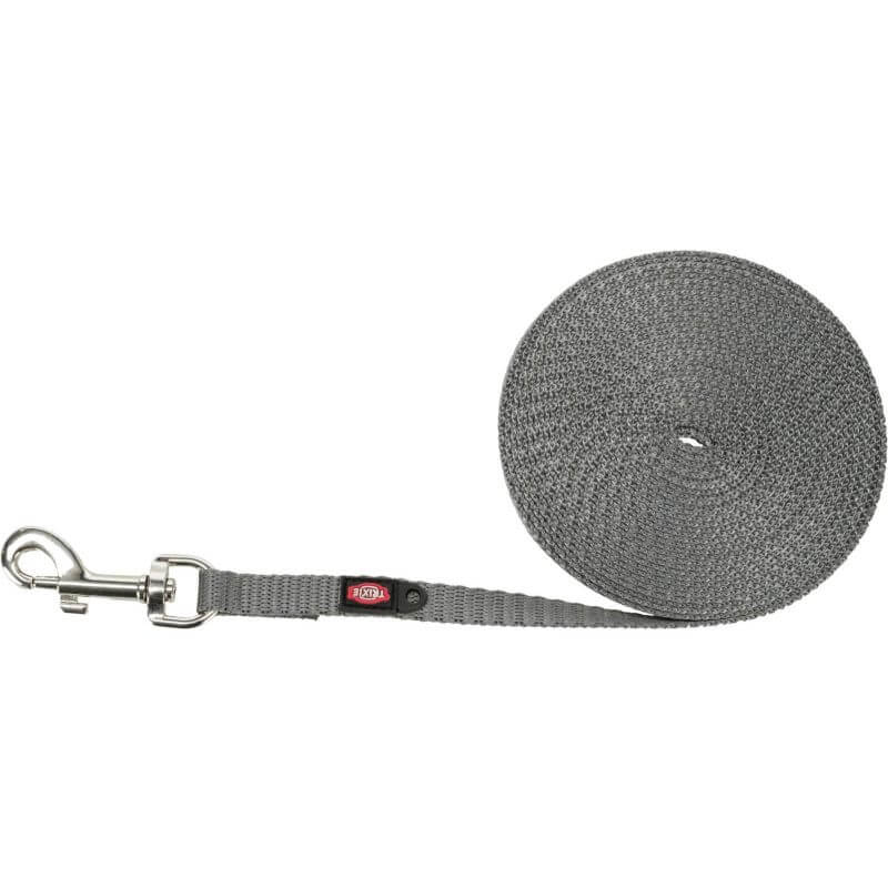 Laisse à pister, extra légère, XS–S: 10 m/10 mm, gris graphite
