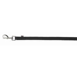 Laisse à pister, coton, M–L: 10 m/20 mm, noir