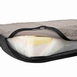 Vital matelas Bendson, 100 × 65 cm, gris foncé/gris clair