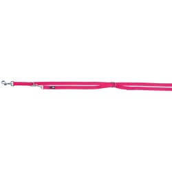 Premium laisse réglable, M–L: 2,00 m/20 mm, fushia