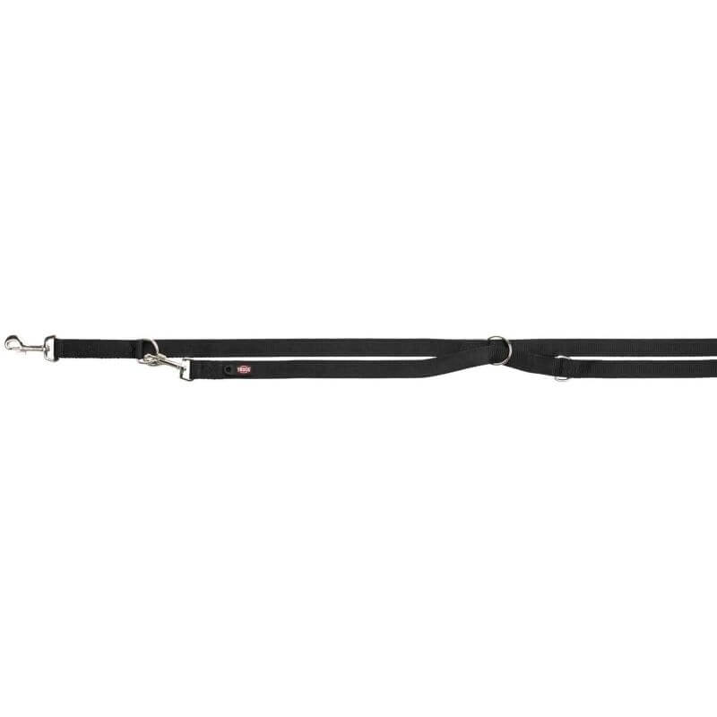 Premium laisse réglable, L–XL: 2,00 m/25 mm, noir