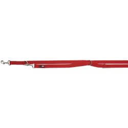 Premium laisse réglable, L–XL: 2,00 m/25 mm, rouge