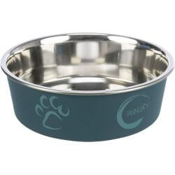 Gamelle, en acier inox/revêtement plastique, 0,45 l/ø 14 cm